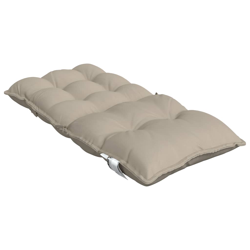 Niedriglehner-Auflagen 6 Stk. Taupe Oxford-Gewebe