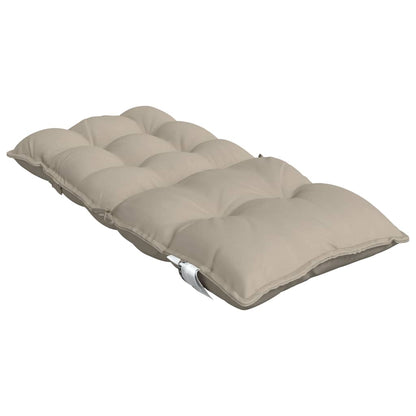 Niedriglehner-Auflagen 6 Stk. Taupe Oxford-Gewebe