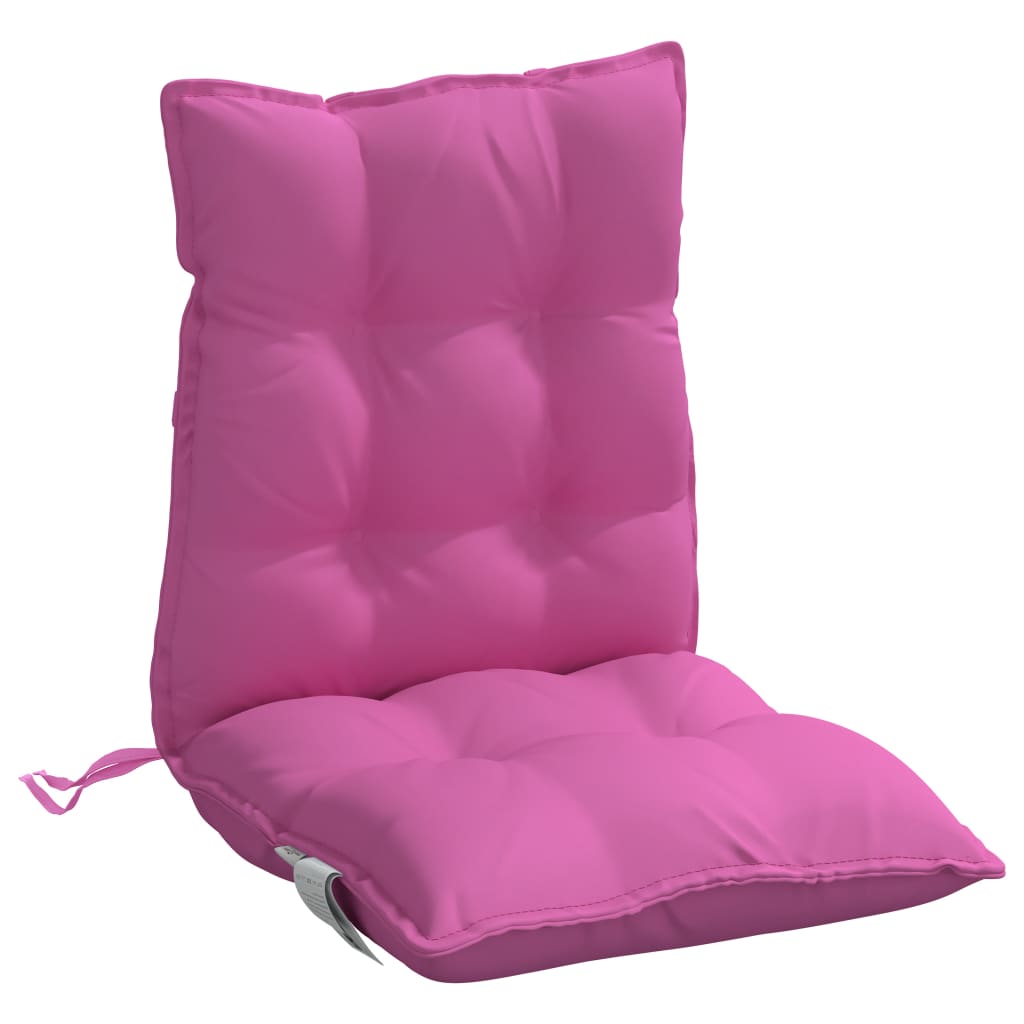 Niedriglehner-Auflagen 2 Stk. Rosa Oxford-Gewebe