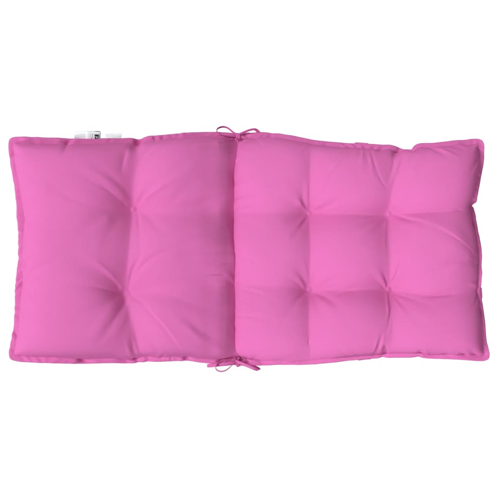 Niedriglehner-Auflagen 4 Stk. Rosa Oxford-Gewebe