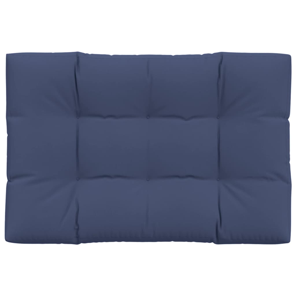 Palettenkissen Marineblau 120x80x12 cm Stoff