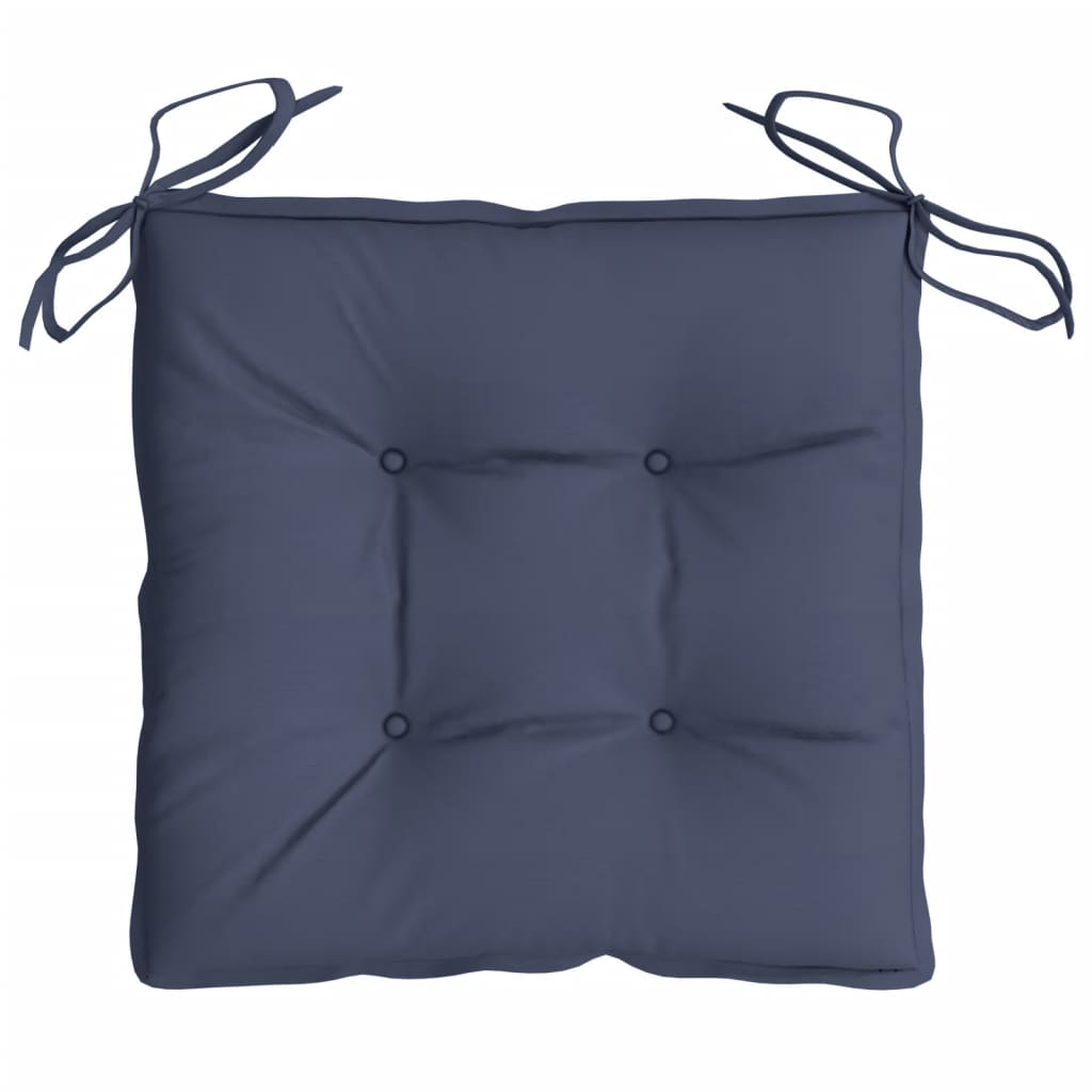 Stuhlkissen 2 Stk. Marineblau 40x40x7 cm Oxford-Gewebe