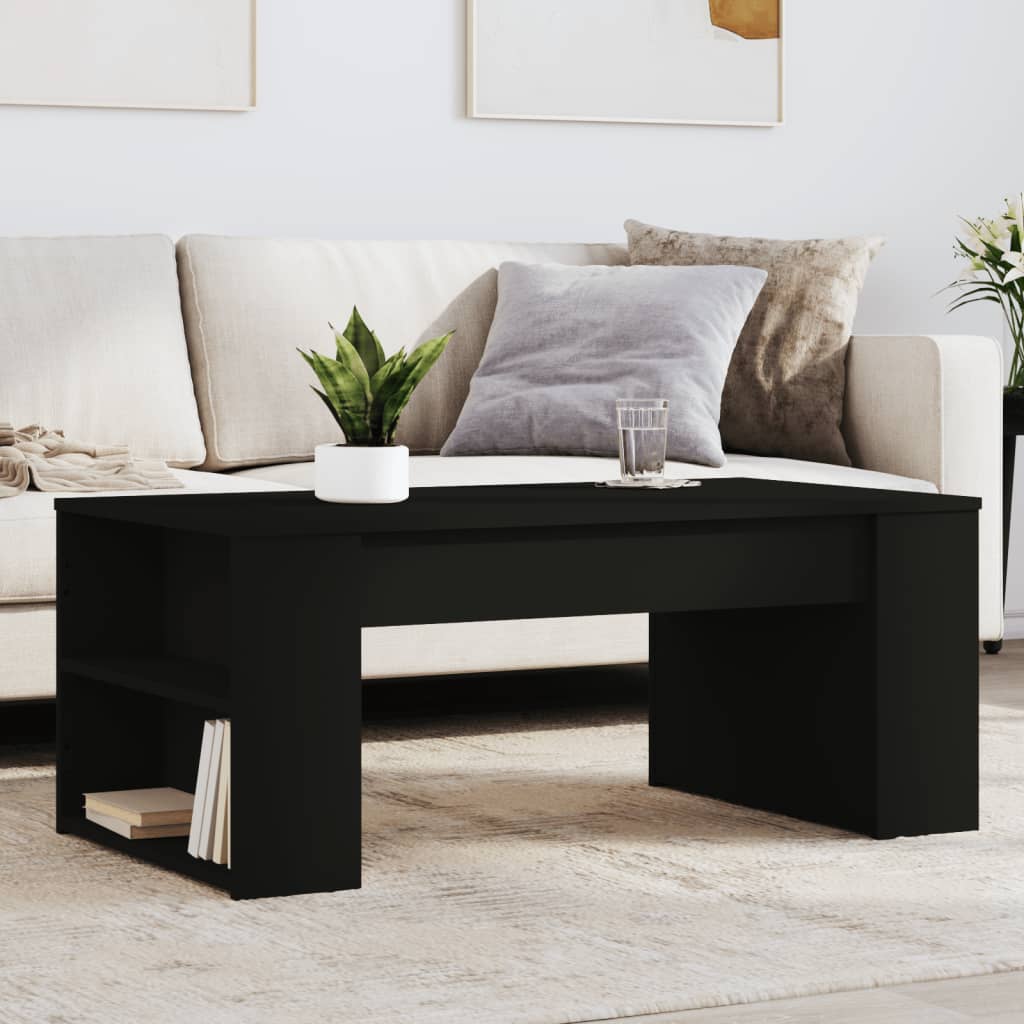 Couchtisch Schwarz 102x55x42 cm Holzwerkstoff