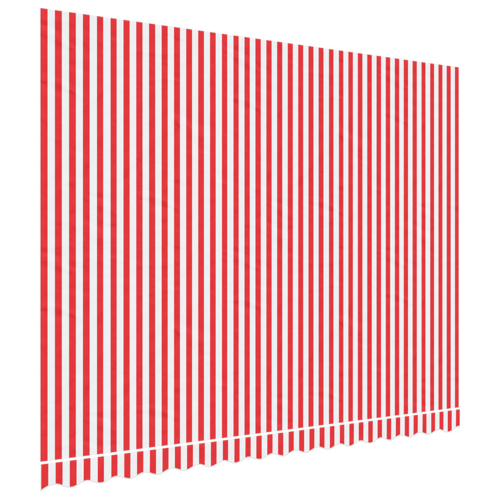 Markisenbespannung Rot und Weiß Gestreift 4x3 m