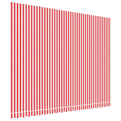 Markisenbespannung Rot und Weiß Gestreift 4,5x3,5 m