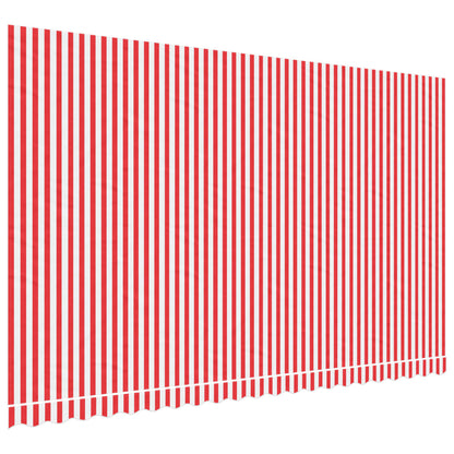 Markisenbespannung Rot und Weiß Gestreift 5x3 m