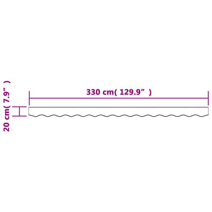 Markisenvolant Anthrazit Gestreift 3,5 m