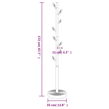 Garderobenständer Rosa 172 cm Pulverbeschichtetes Eisen