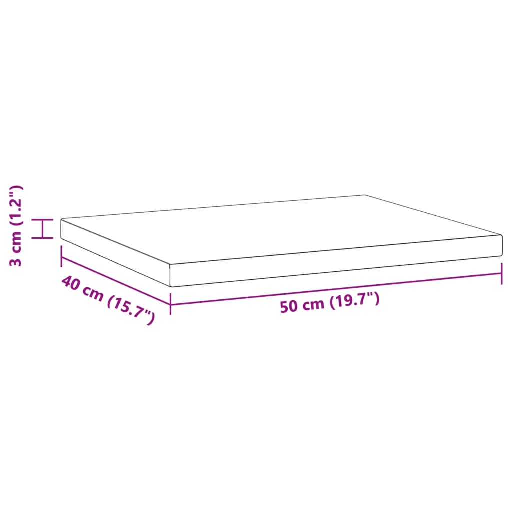 Wandregale 2 Stk. 50x40x3 cm Silbern Edelstahl