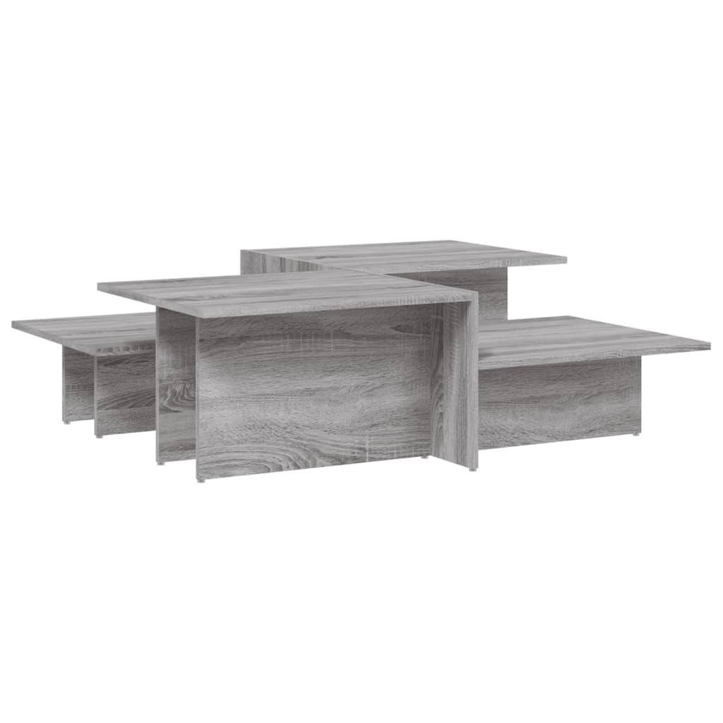 Couchtische 2 Stk. Grau Sonoma Holzwerkstoff