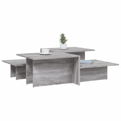 Couchtische 2 Stk. Grau Sonoma Holzwerkstoff