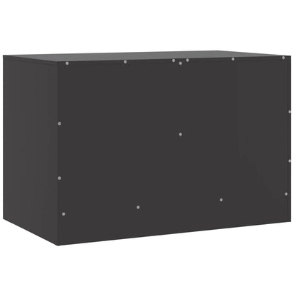 TV-Schrank Schwarz 67x39x44 cm Stahl