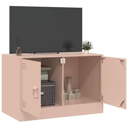 TV-Schrank Rosa 67x39x44 cm Stahl