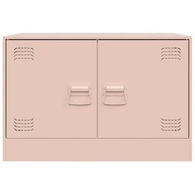 TV-Schrank Rosa 67x39x44 cm Stahl