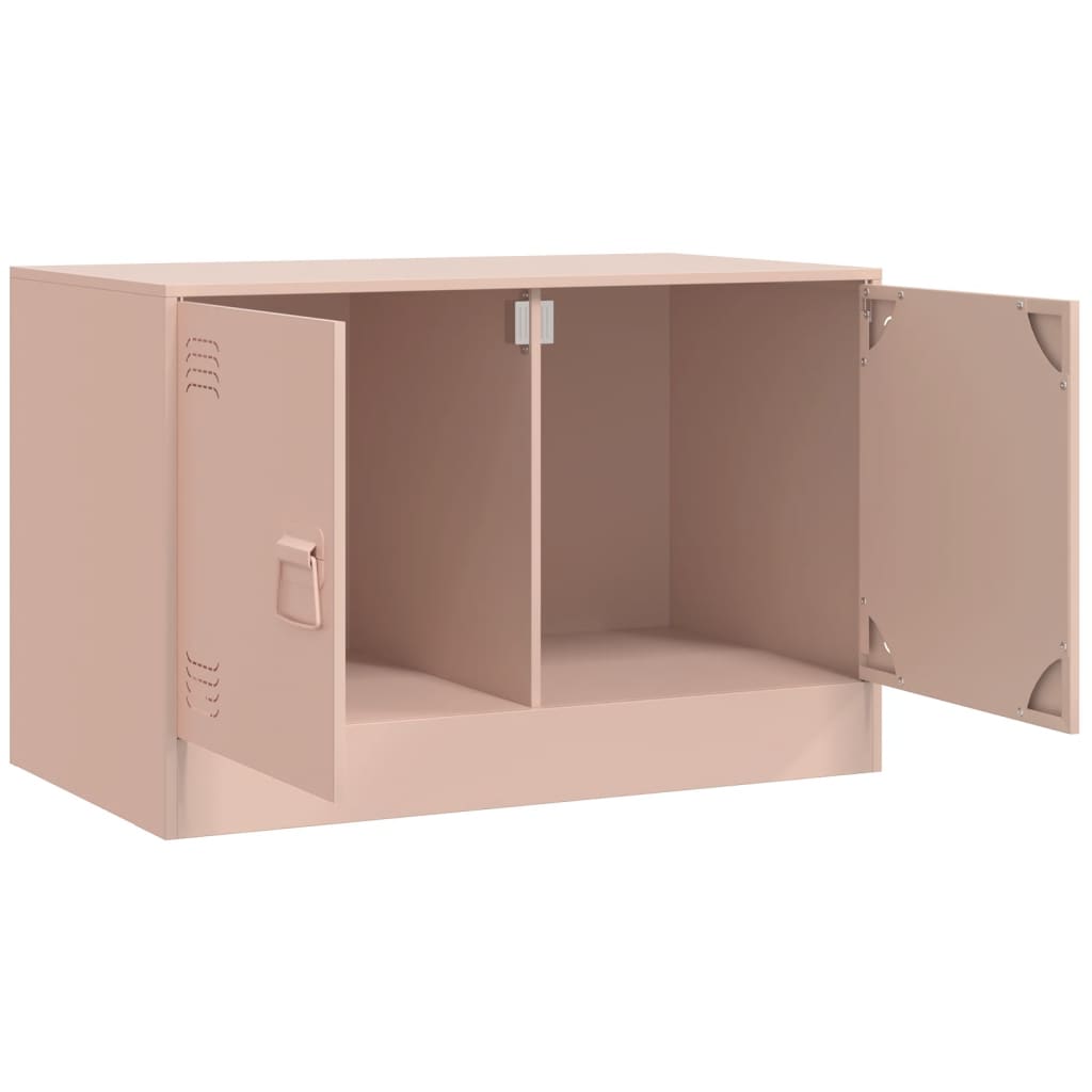 TV-Schrank Rosa 67x39x44 cm Stahl