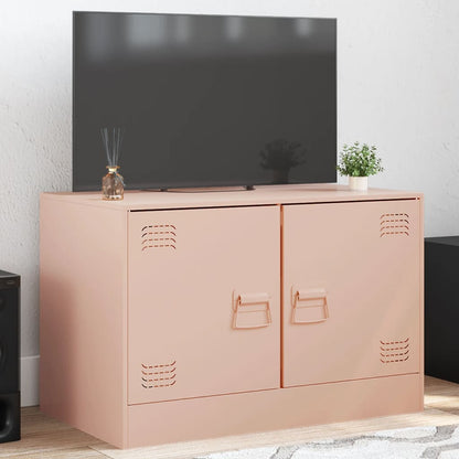 TV-Schrank Rosa 67x39x44 cm Stahl