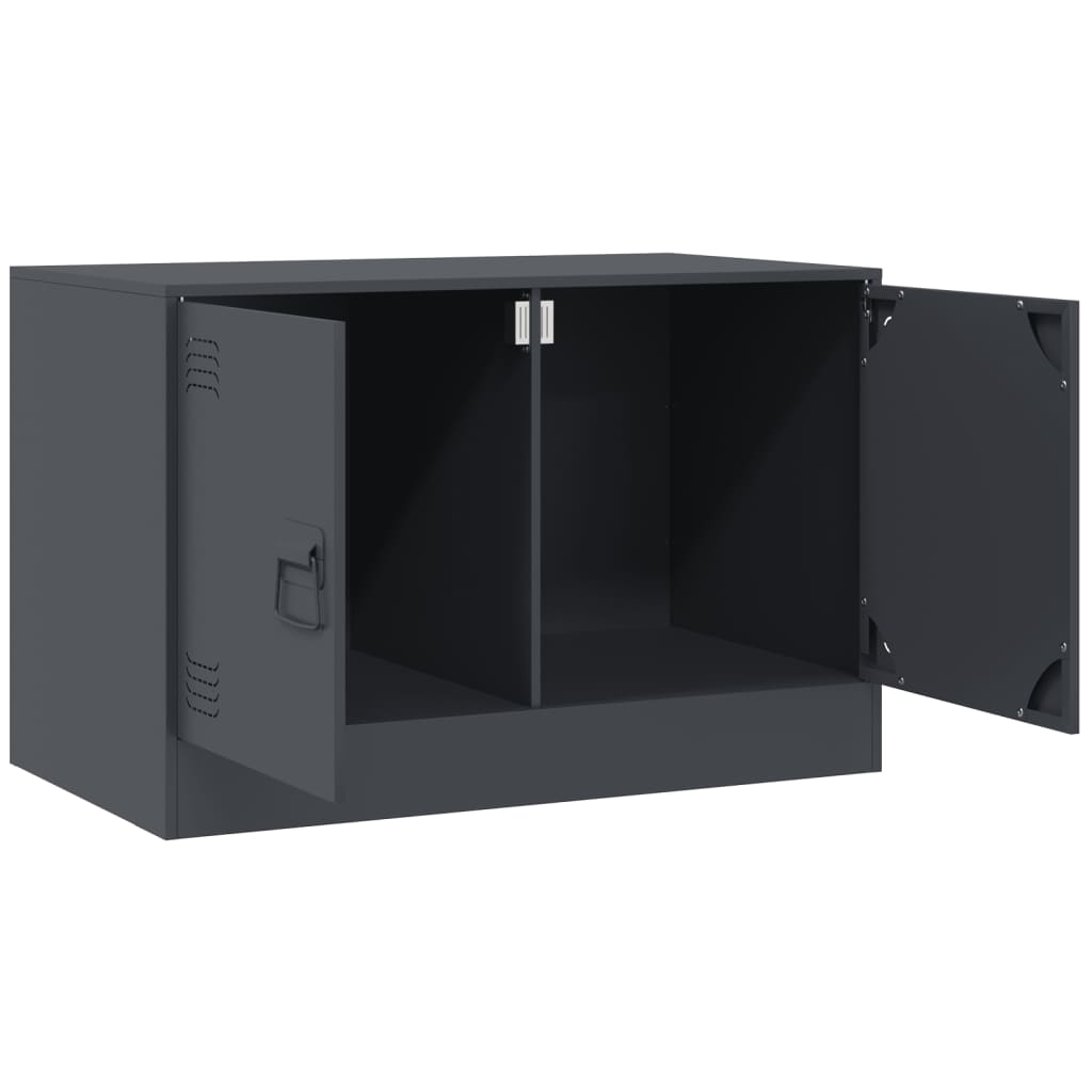 TV-Schrank Anthrazit 67x39x44 cm Stahl