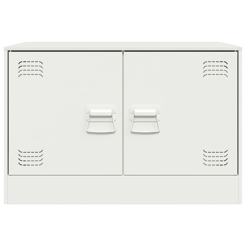 TV-Schrank Weiß 67x39x44 cm Stahl