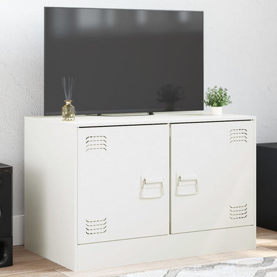 TV-Schrank Weiß 67x39x44 cm Stahl