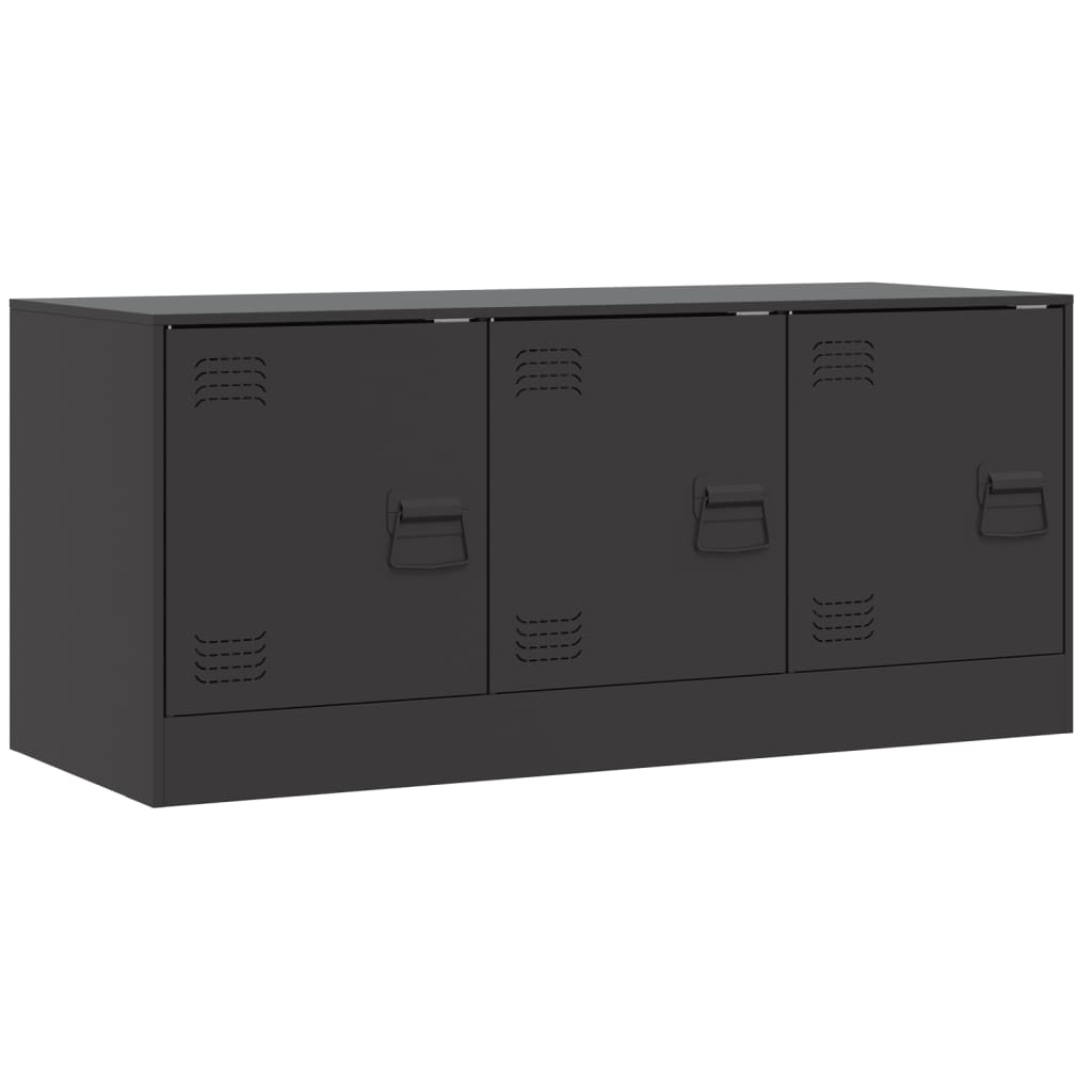 TV-Schrank Schwarz 99x39x44 cm Stahl