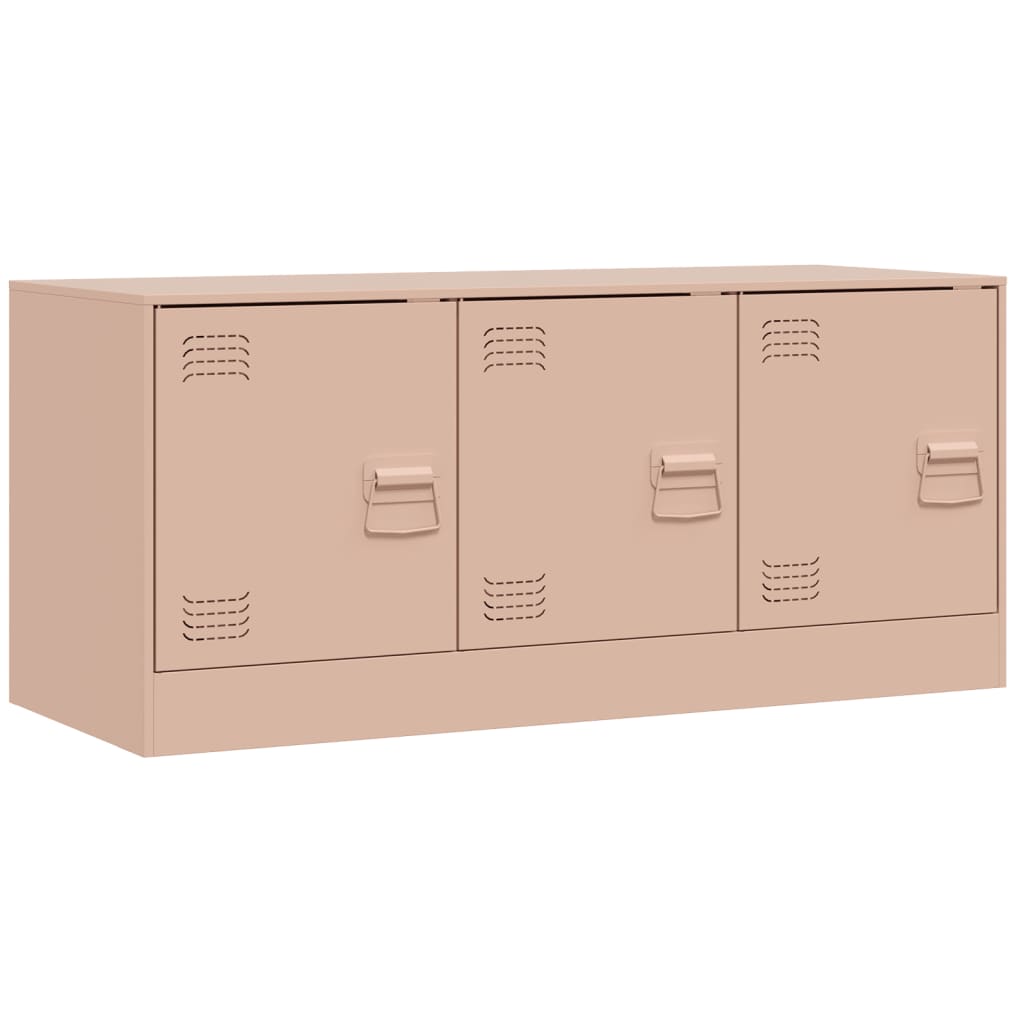 TV-Schrank Rosa 99x39x44 cm Stahl