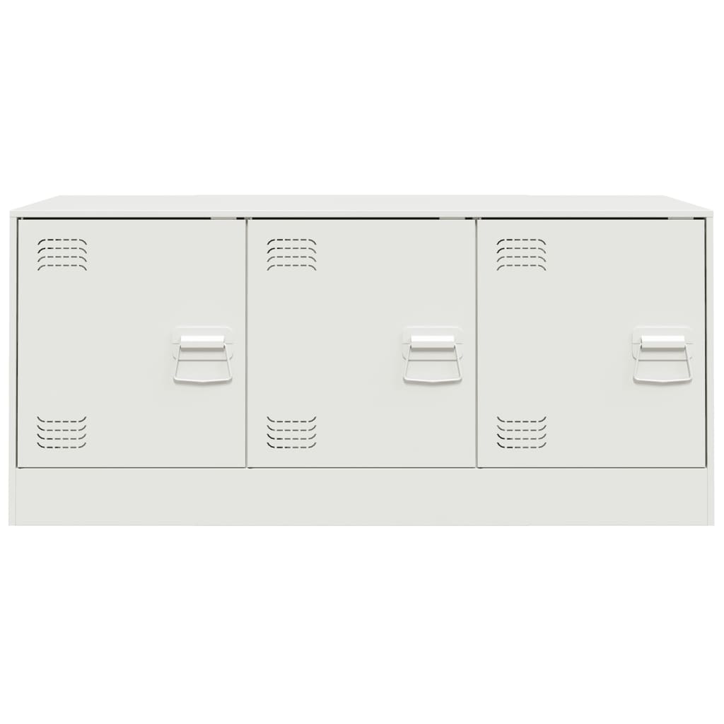 TV-Schrank Weiß 99x39x44 cm Stahl