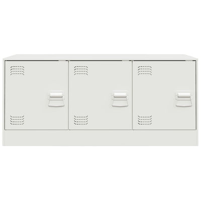 TV-Schrank Weiß 99x39x44 cm Stahl