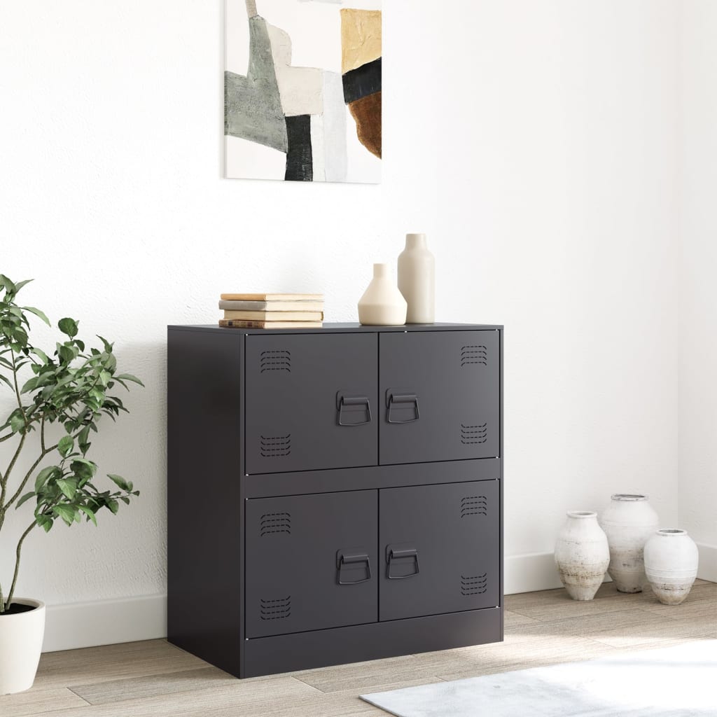 Sideboard Schwarz 67x39x73 cm Stahl