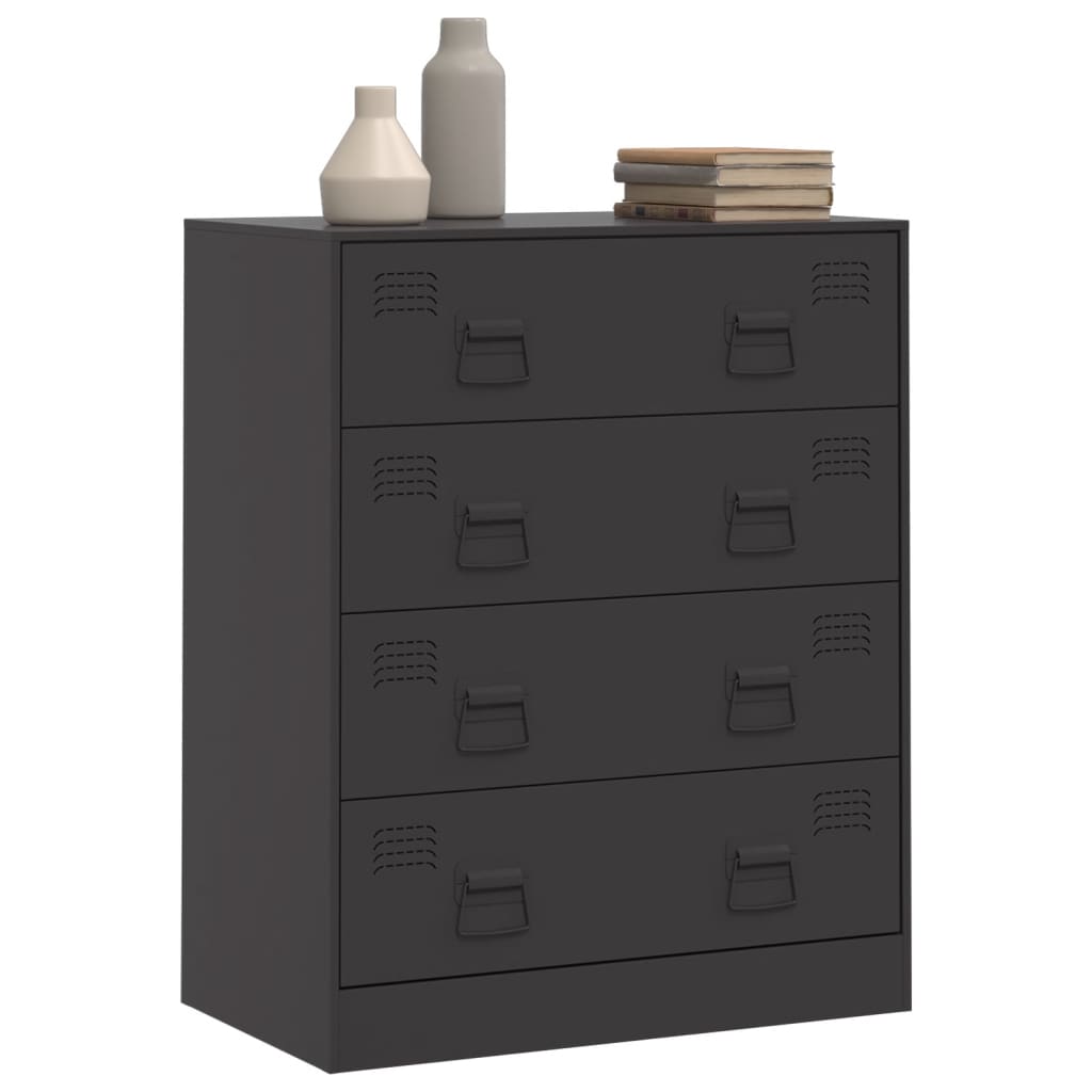 Sideboard Schwarz 67x39x83 cm Stahl