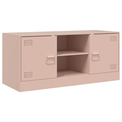 TV-Schrank Rosa 99x39x44 cm Stahl