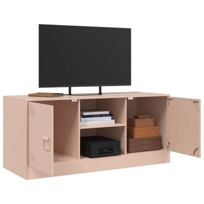 TV-Schrank Rosa 99x39x44 cm Stahl