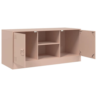 TV-Schrank Rosa 99x39x44 cm Stahl