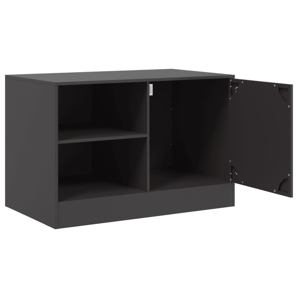 TV-Schrank Schwarz 67x39x44 cm Stahl