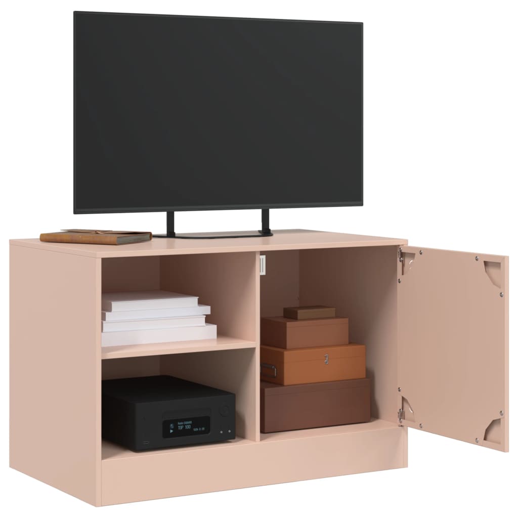 TV-Schrank Rosa 67x39x44 cm Stahl