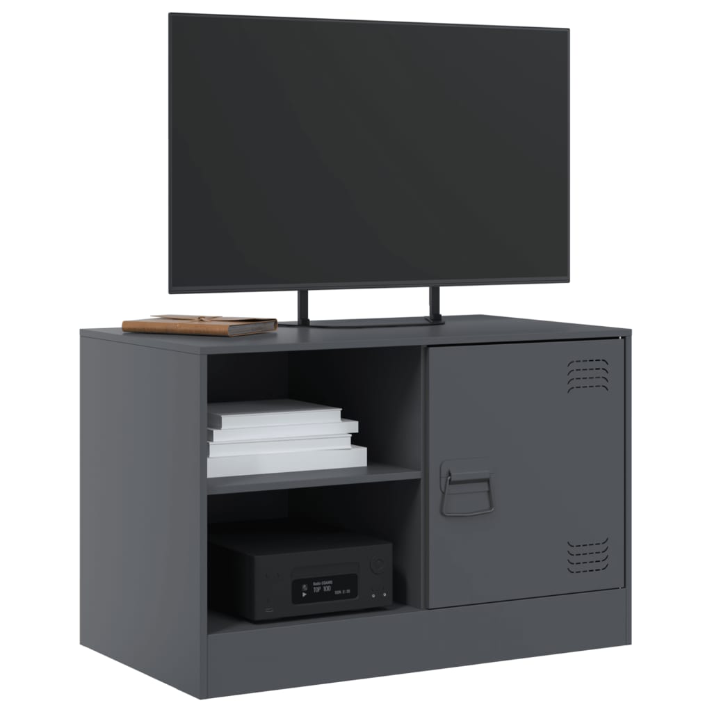 TV-Schrank Anthrazit 67x39x44 cm Stahl