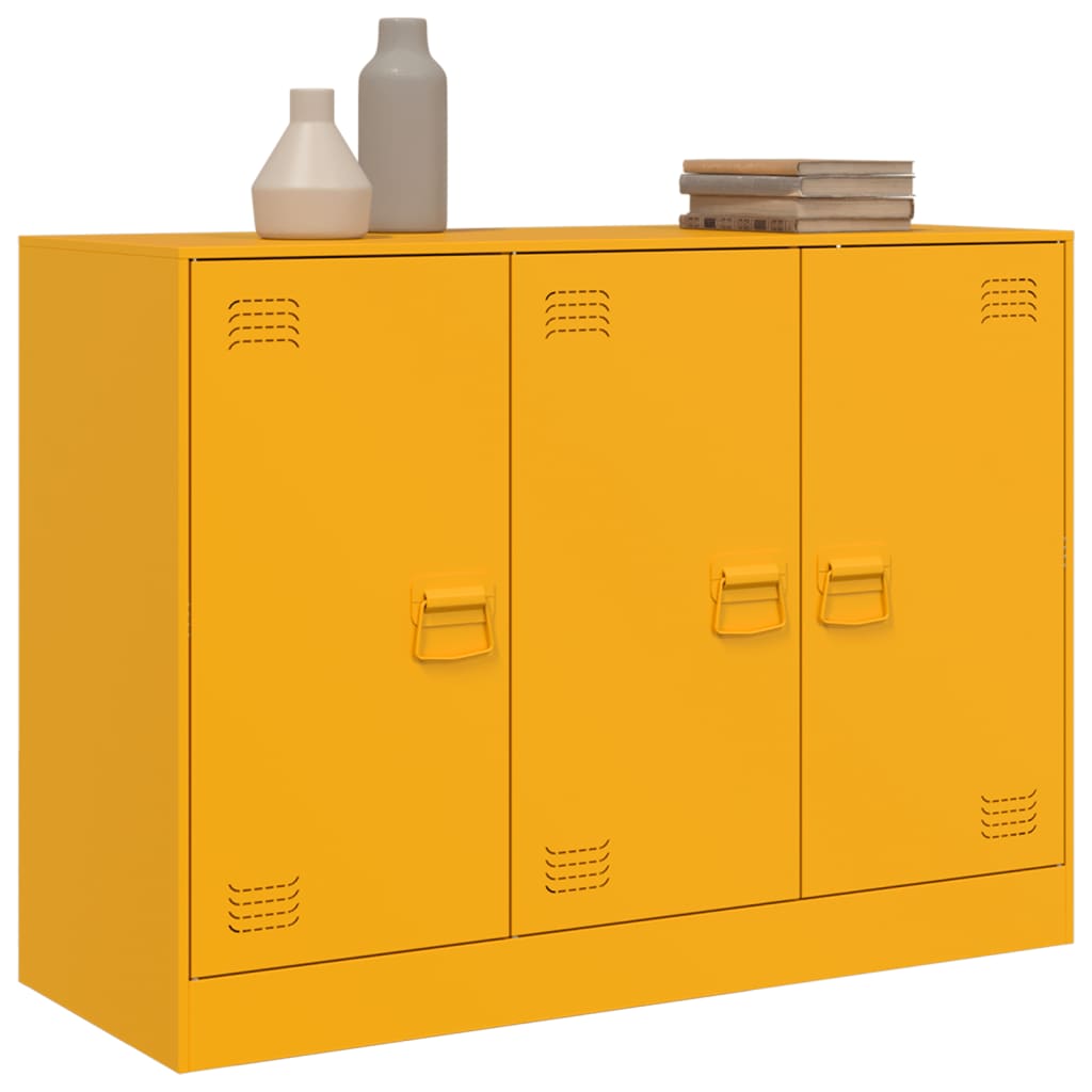 Sideboard Senfgelb 99x39x73 cm Stahl