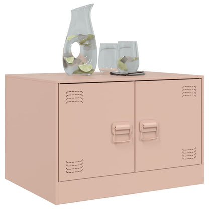 Couchtisch Rosa 67x50x44 cm Stahl