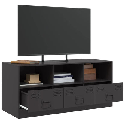 TV-Schrank Schwarz 99x39x44 cm Stahl