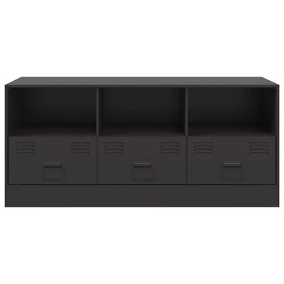 TV-Schrank Schwarz 99x39x44 cm Stahl