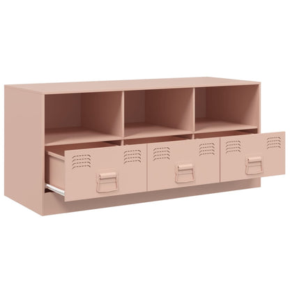 TV-Schrank Rosa 99x39x44 cm Stahl