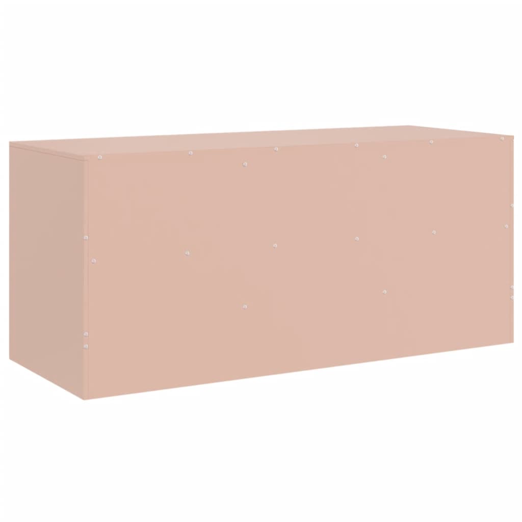 TV-Schrank Rosa 99x39x44 cm Stahl