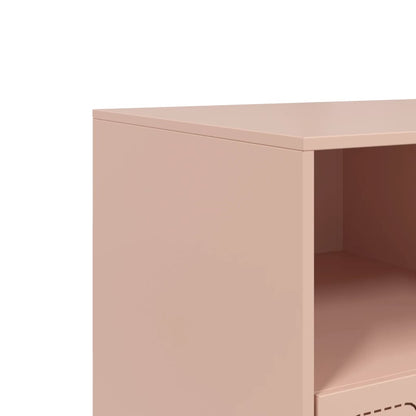 TV-Schrank Rosa 99x39x44 cm Stahl