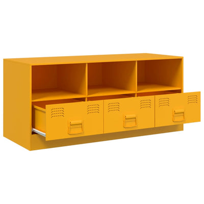 TV-Schrank Senfgelb 99x39x44 cm Stahl