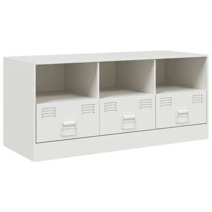 TV-Schrank Weiß 99x39x44 cm Stahl