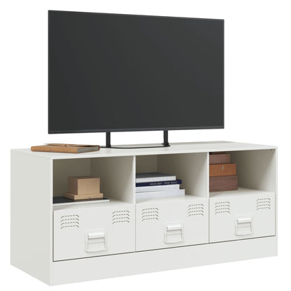 TV-Schrank Weiß 99x39x44 cm Stahl