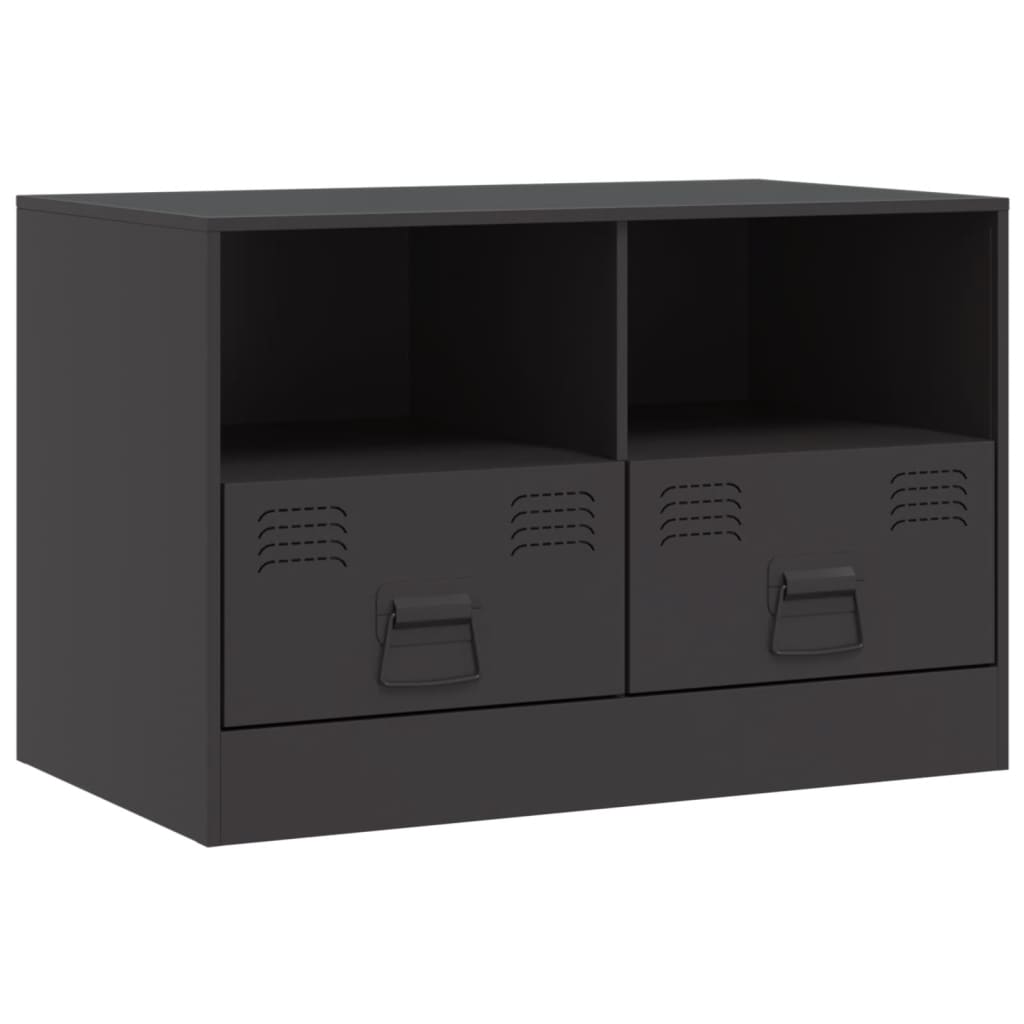 TV-Schrank Schwarz 67x39x44 cm Stahl