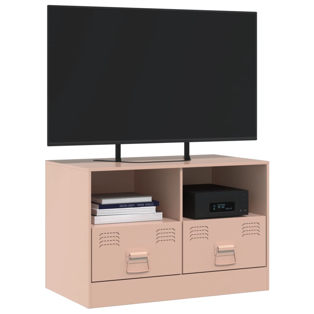 TV-Schrank Rosa 67x39x44 cm Stahl