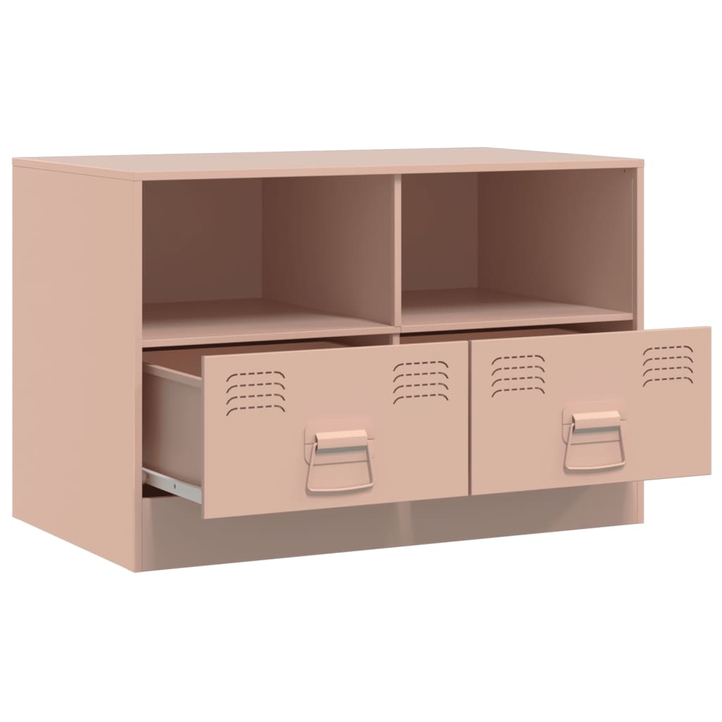 TV-Schrank Rosa 67x39x44 cm Stahl