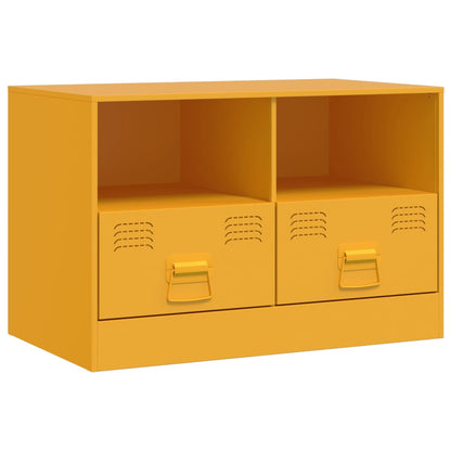 TV-Schrank Senfgelb 67x39x44 cm Stahl