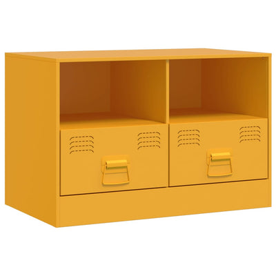 TV-Schrank Senfgelb 67x39x44 cm Stahl